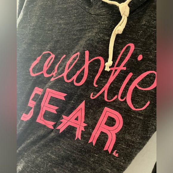 Auntie Bear Drawstring Hoodie Lightweight // Size Small - Picture 3 of 4